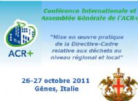 Assemblée Générale de l'ACR+ et Conférence Internationale. Du 26 au 27 octobre 2011. 